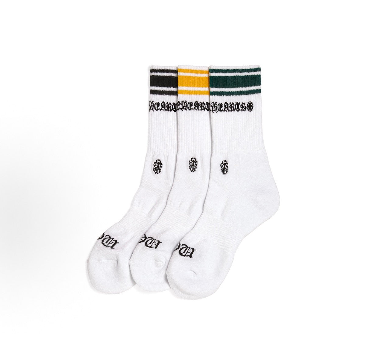 Chrome Hearts Multicolor Stripe Socks 3-Pack