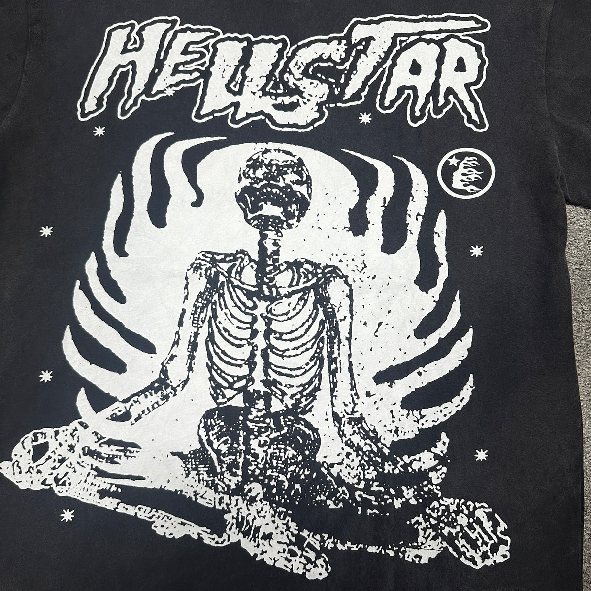 Hellstar Studios "Inner Peace" Skeleton Graphic T-Shirt