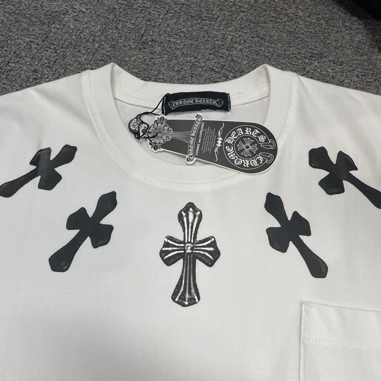 Chrome Hearts Multi Color Cross Pocket T-Shirt | Graphic Streetwear Tee Wholesale