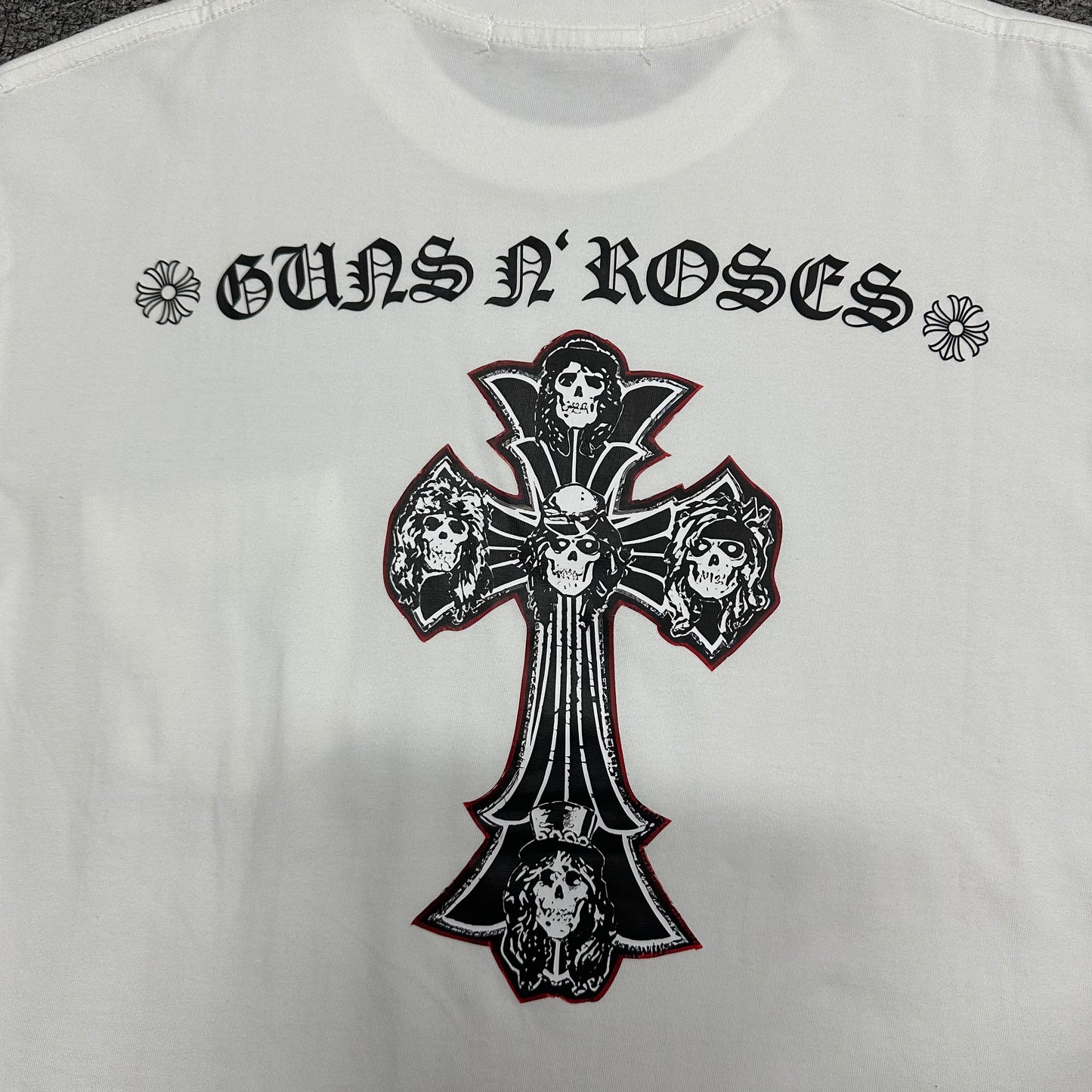 Chrome Hearts x Guns N' Roses Skull Cross T-Shirt