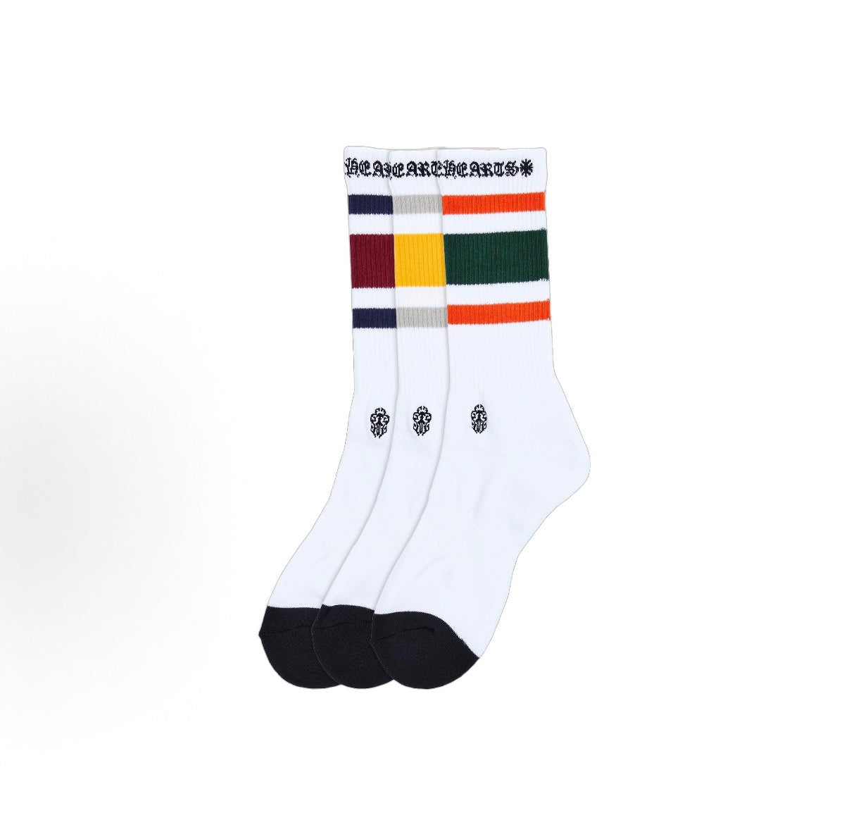 Chrome Hearts Multicolor Stripe Socks 3-Pack