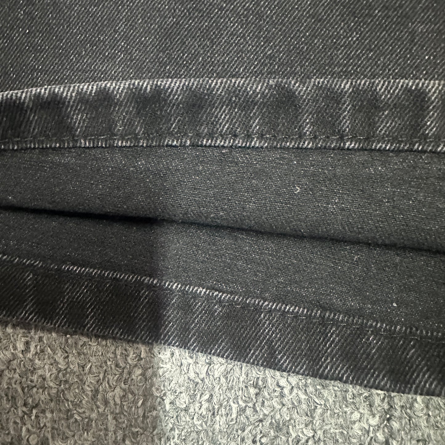 Ksubi Anti K Contrast Stitch Relaxed Jeans Black