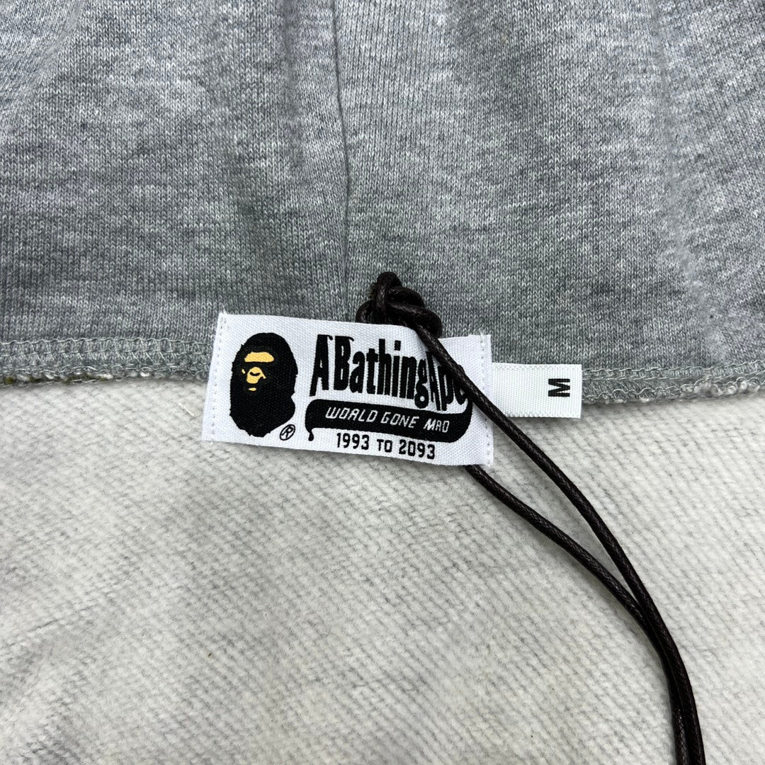 A Bathing Ape (BAPE) 1st Green Camo Half Shark Full Zip Hoodie