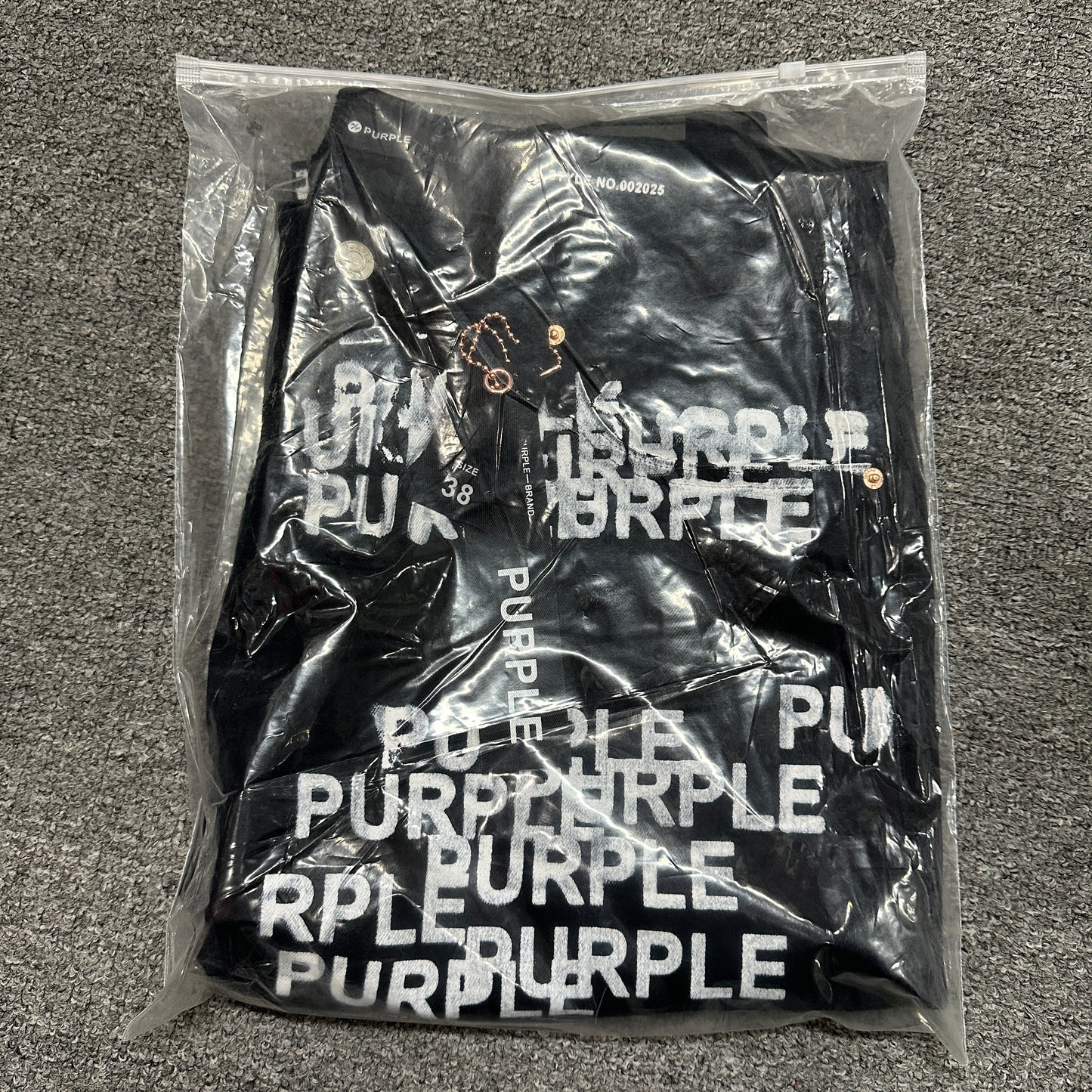 Purple Brand P001 Double Script Skinny Jeans Black