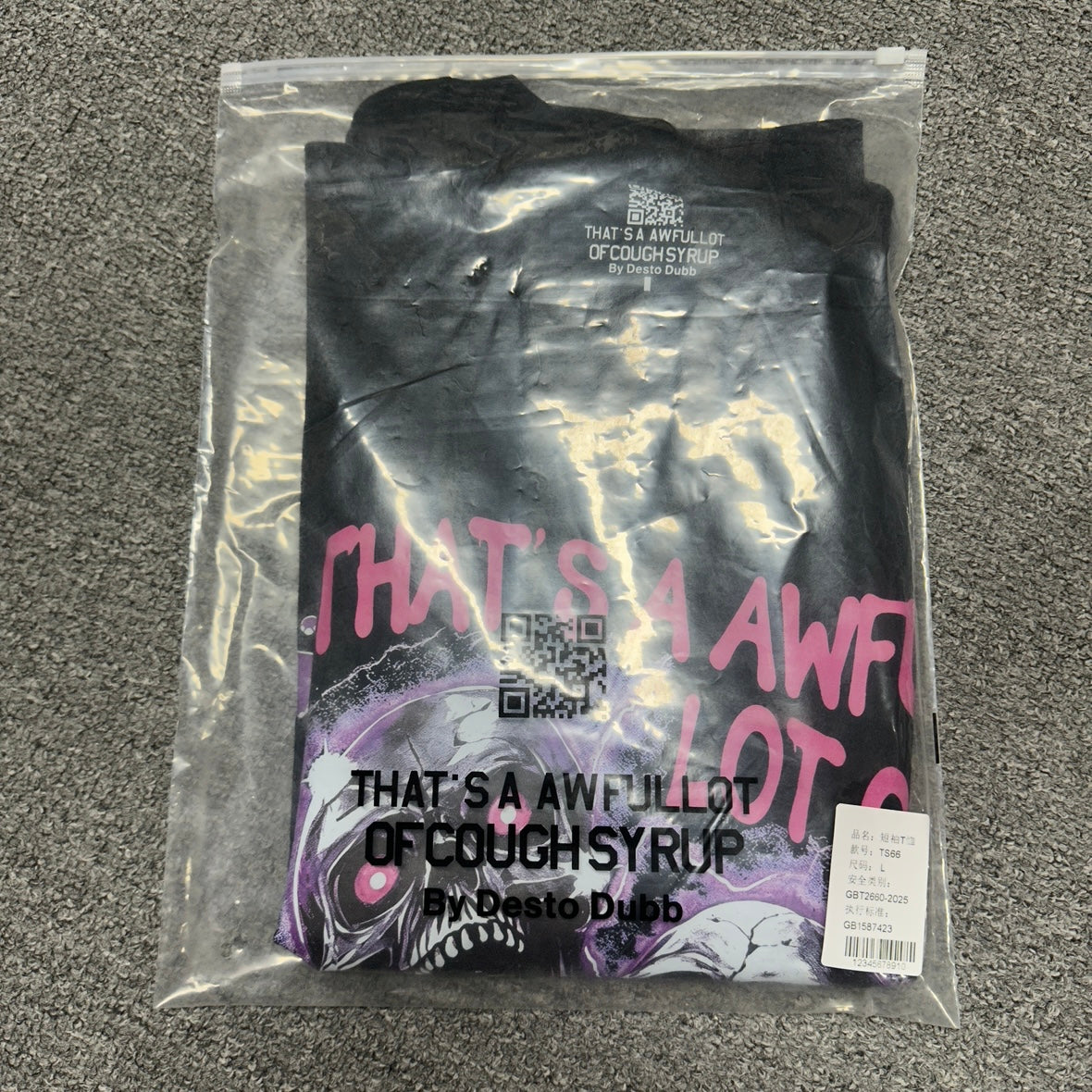 The "Emotions" skull graphic t-shirt