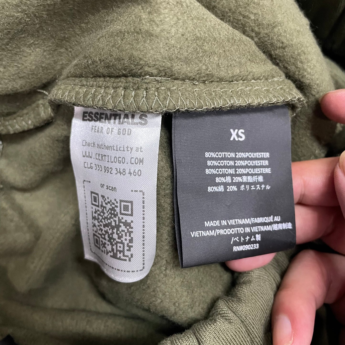 Fear of God Essentials Fleece Soccer Short