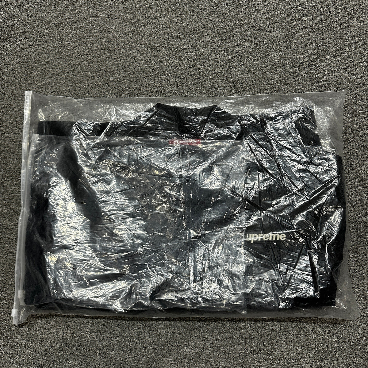 Supreme Satin Appliqué Zip Up Hooded Sweatshirt