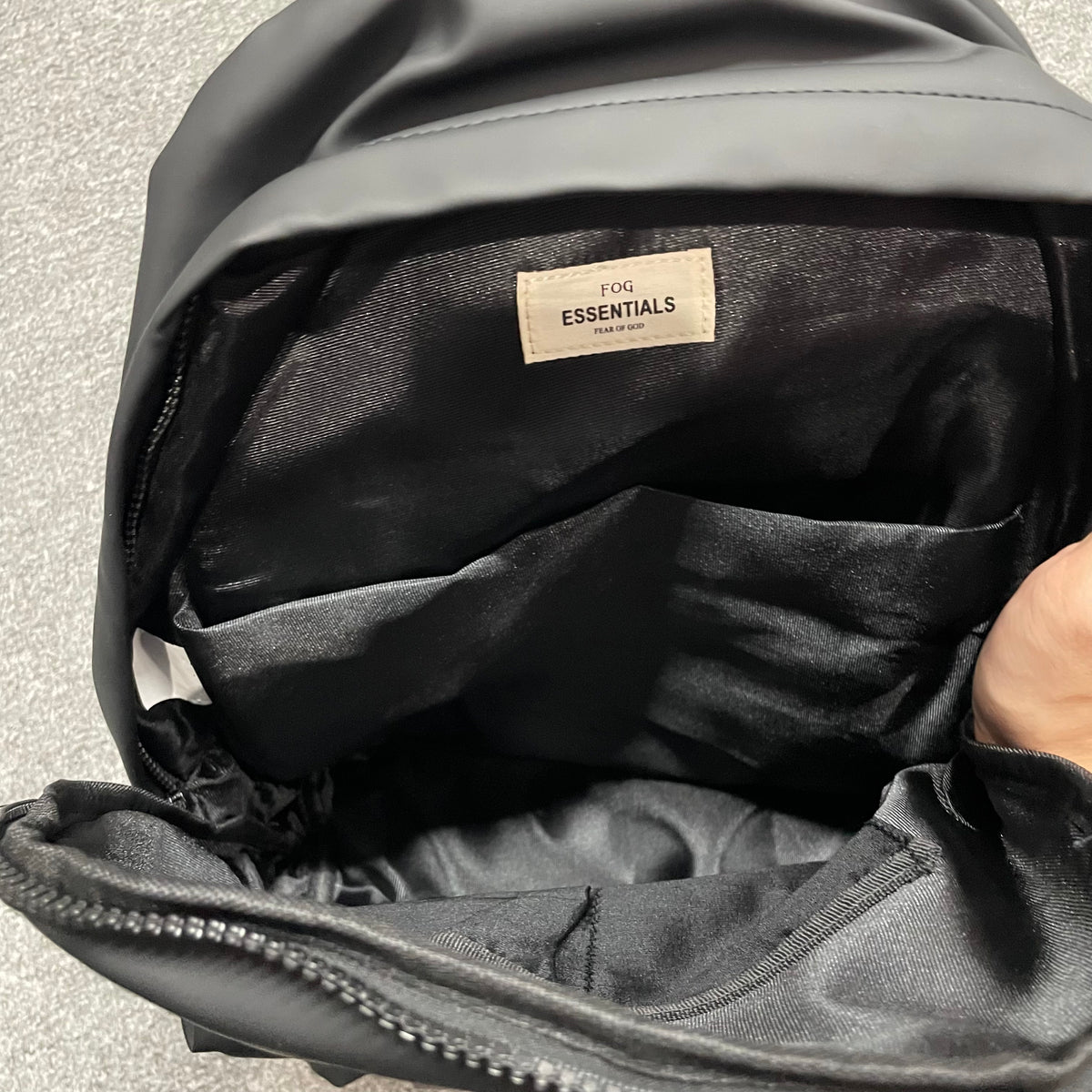 Fear of God Essentials Waterproof Matte PU Backpack