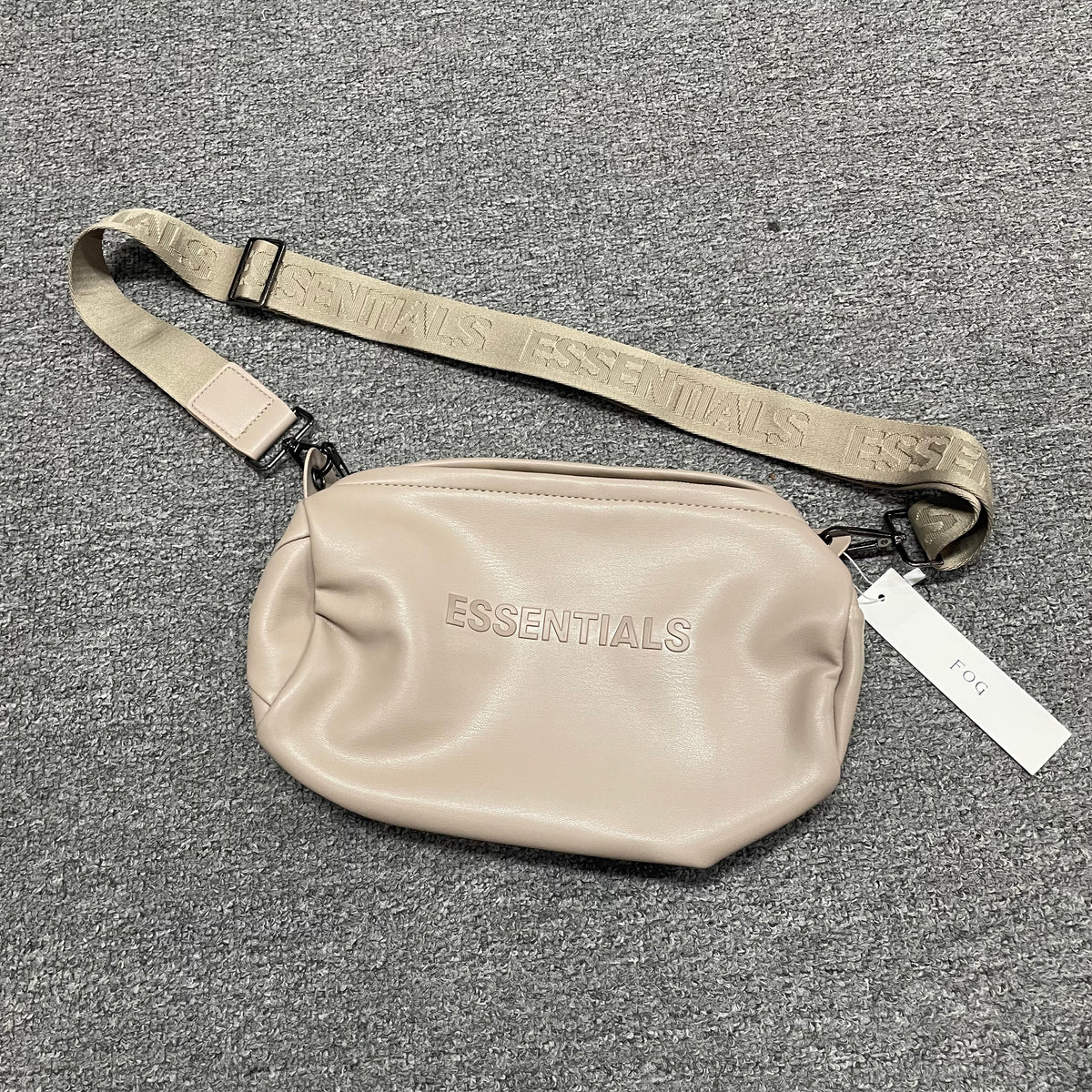 Fear of God Essentials Waterproof Matte PU Mini Barrel Bag