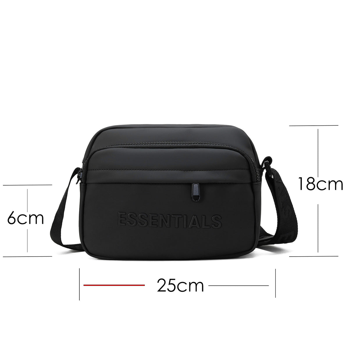 Fear of God Essentials Matte/Waterproof Camera Crossbody Bag with Embossed Logo