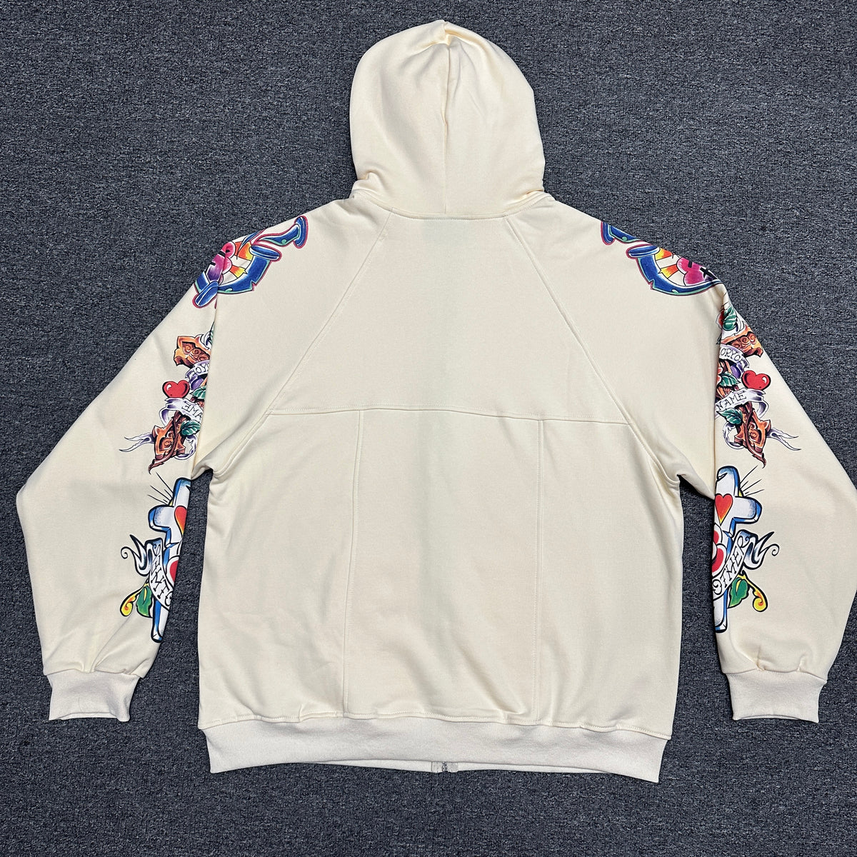 We Are Righteous "Risen King" Cropped Zip-Up Hoodie