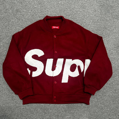 Supreme Big Logo Chenille Varsity Jacket