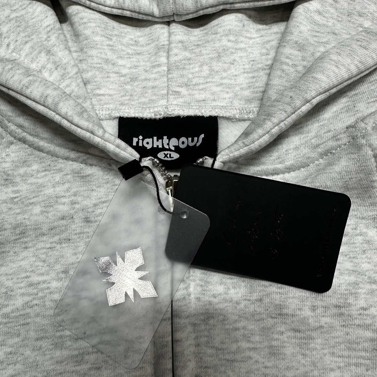We Are Righteous "Risen King" Cropped Zip-Up Hoodie