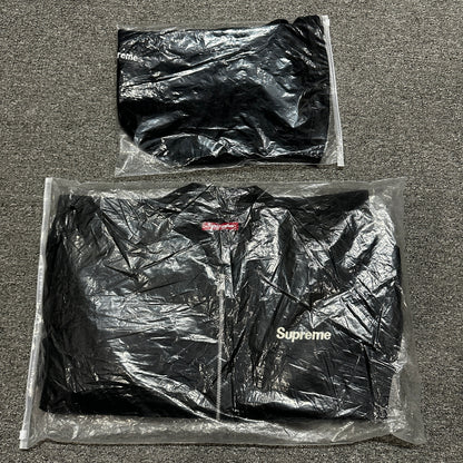 Supreme Satin Appliqué Zip Up Hooded Sweatshirt