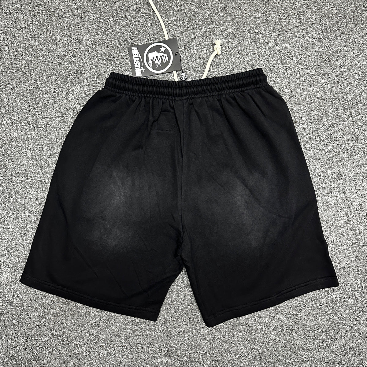 Hellstar Studios "Washed Flame" Rhinestone Sweat Shorts