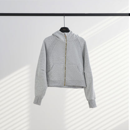 Lululemon Scuba Oversized Full-Zip Hoodie（Gold Zipper)