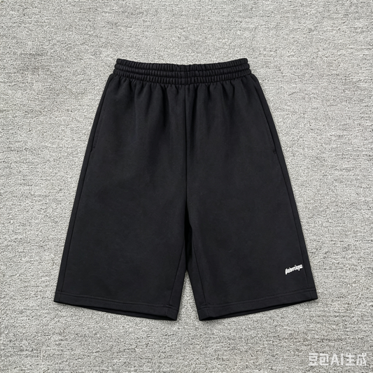 Balenciaga Logo-Print Sweat Shorts