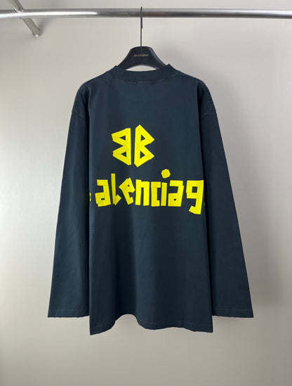 Balenciaga Black Tape Type Sweatshirt