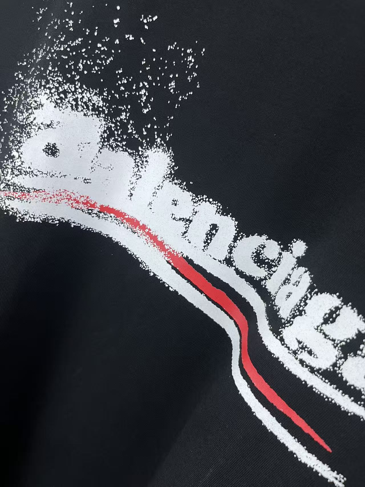 Balenciaga Logo Print Black Sweatshirt