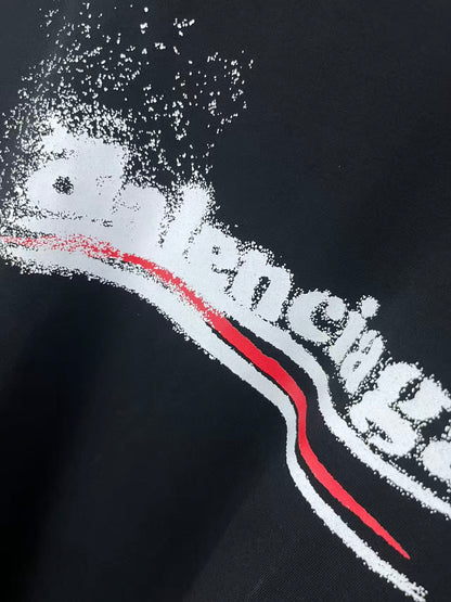 Balenciaga Logo Print Black Sweatshirt