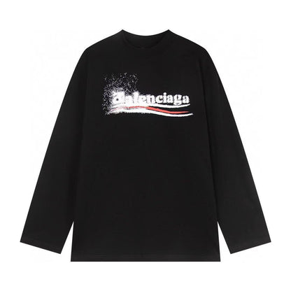 Balenciaga Logo Print Black Sweatshirt