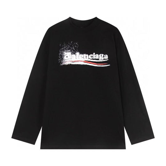 Balenciaga Logo Print Black Sweatshirt