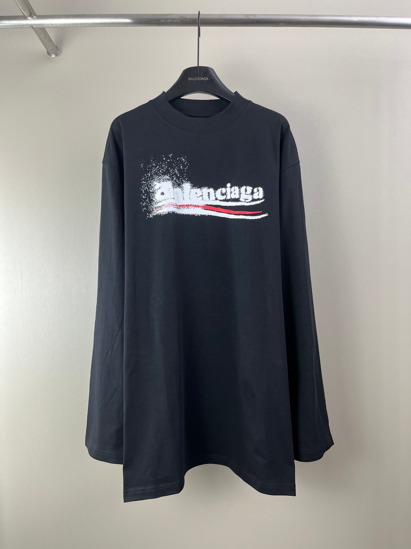 Balenciaga Logo Print Black Sweatshirt