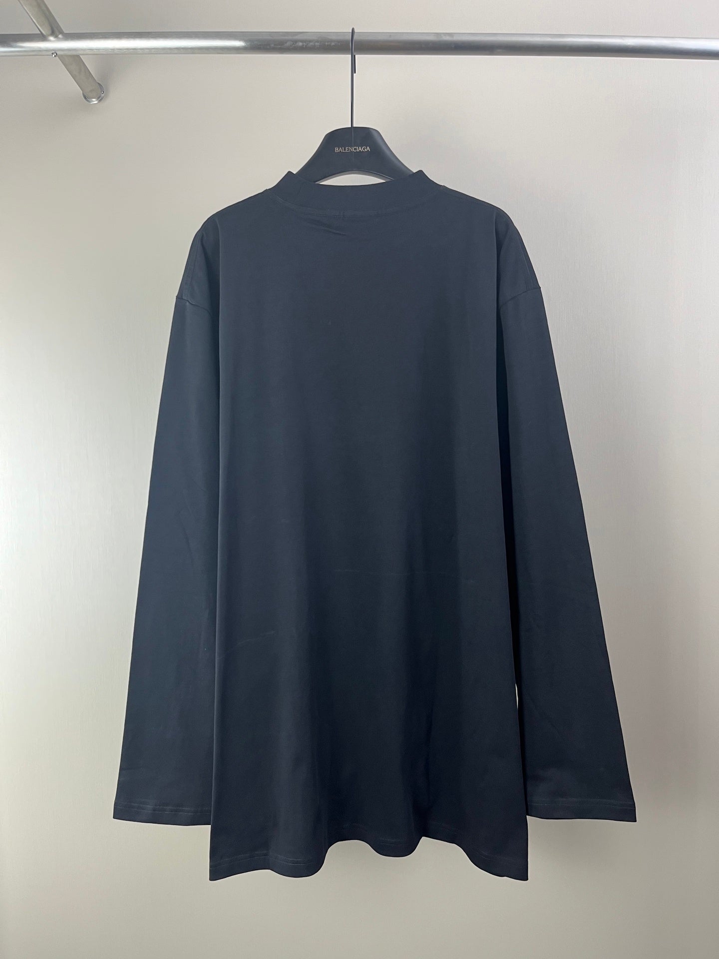 Balenciaga Logo Print Black Sweatshirt