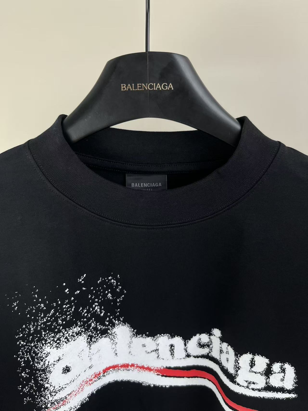 Balenciaga Logo Print Black Sweatshirt