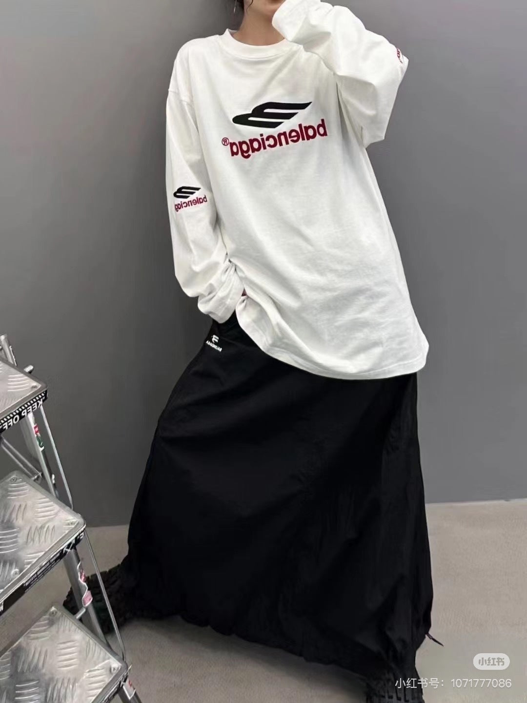 Balenciaga-3B Sports Icon Long Sleeve T-Shirt