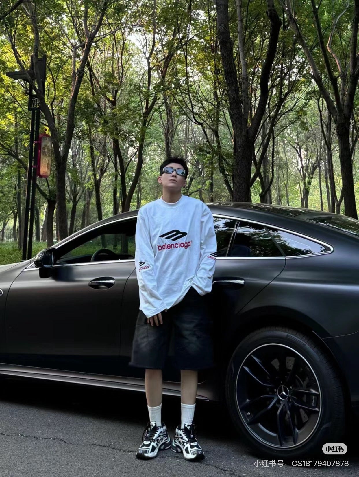 Balenciaga-3B Sports Icon Long Sleeve T-Shirt