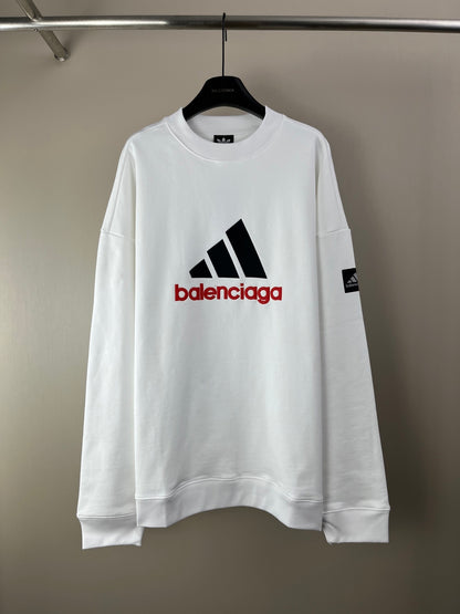 Balenciaga Logo Print Crewneck Sweatshirt