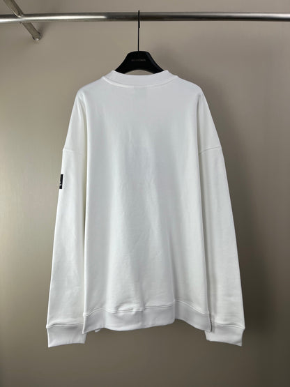 Balenciaga Logo Print Crewneck Sweatshirt