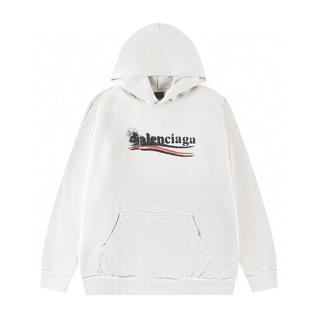 Balenciaga Black Political Stencil Hoodie