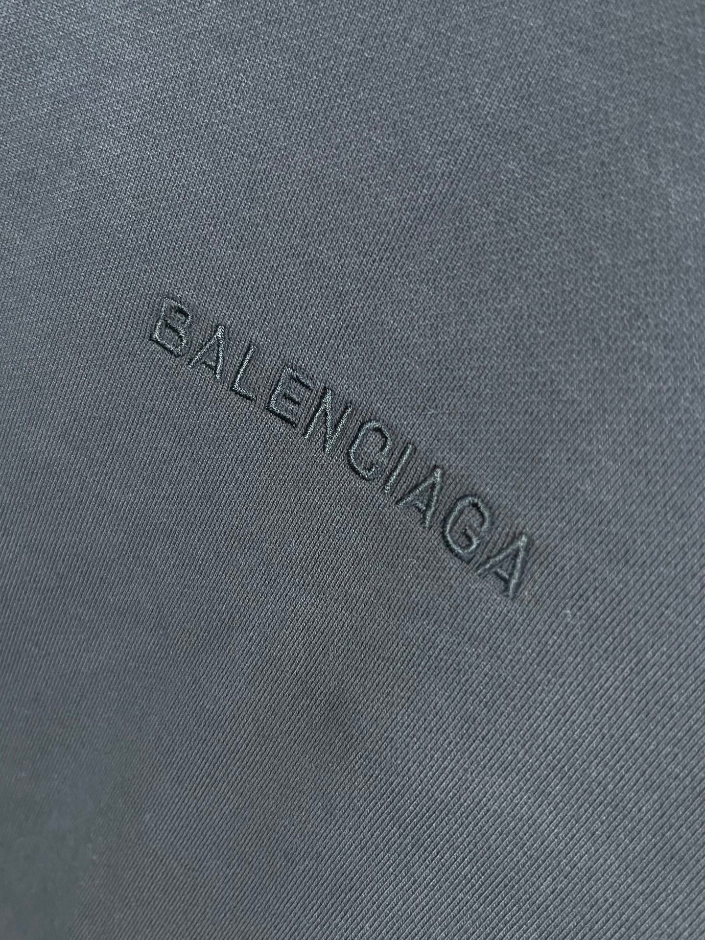 BALENCIANGA- Paris Liberty distressed fleece hoodie