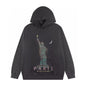 BALENCIANGA- Paris Liberty distressed fleece hoodie