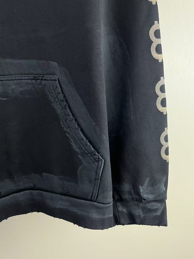 Balenciaga Mud-Dyed Bitcoin Destruction Hoodie