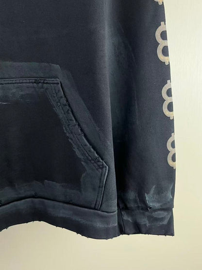 Balenciaga Mud-Dyed Bitcoin Destruction Hoodie