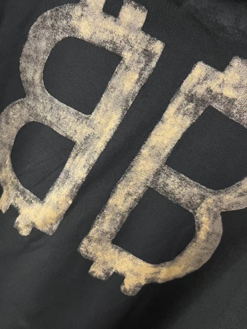 Balenciaga Mud-Dyed Bitcoin Destruction Hoodie
