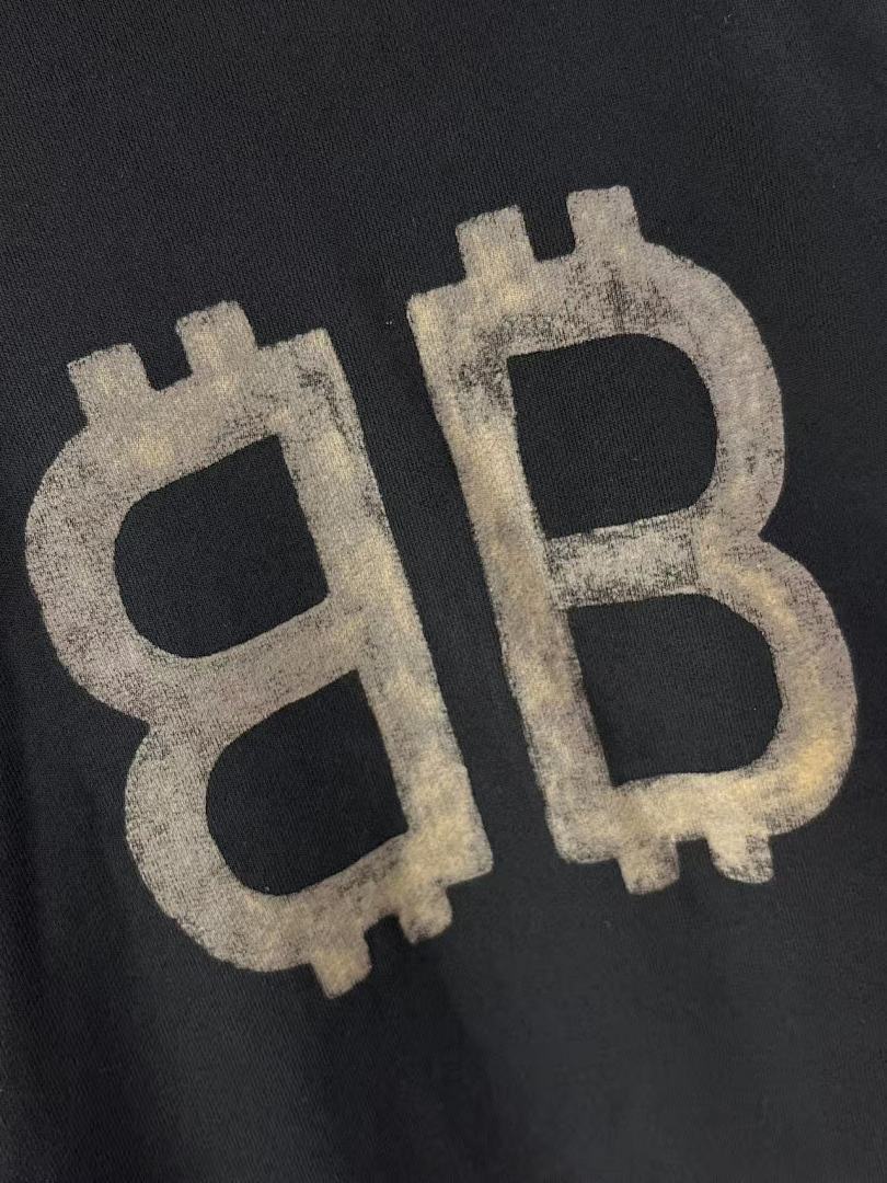 Balenciaga Mud-Dyed Bitcoin Destruction Hoodie