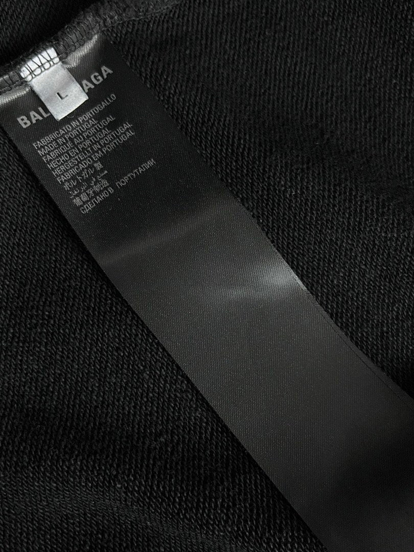 Balenciaga Mud-Dyed Bitcoin Destruction Hoodie