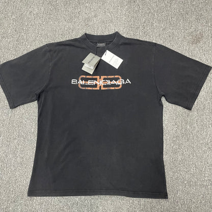 Balenciaga BB Logo Washed T-Shirt