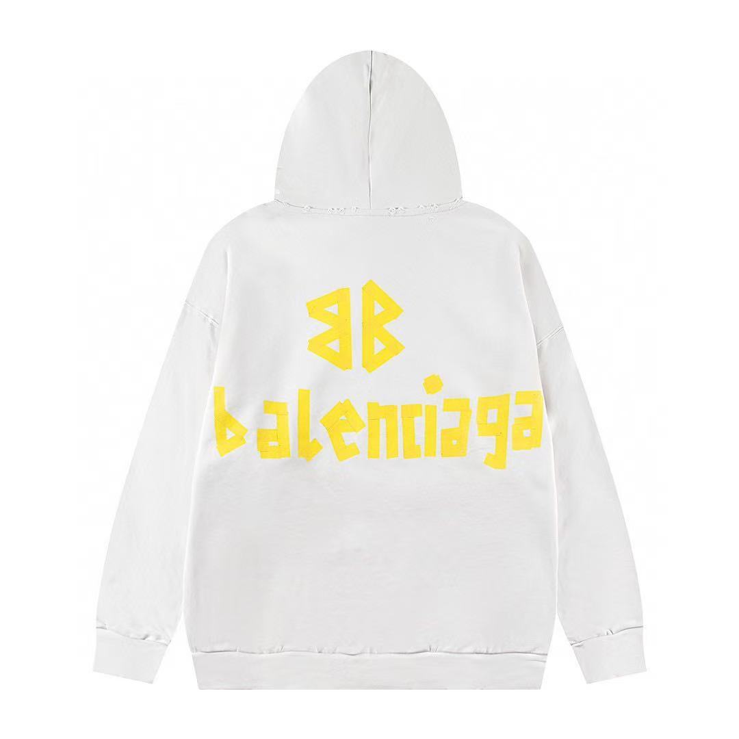 Balenciaga - Oversized Distressed Logo-Print Cotton-Jersey Hoodie