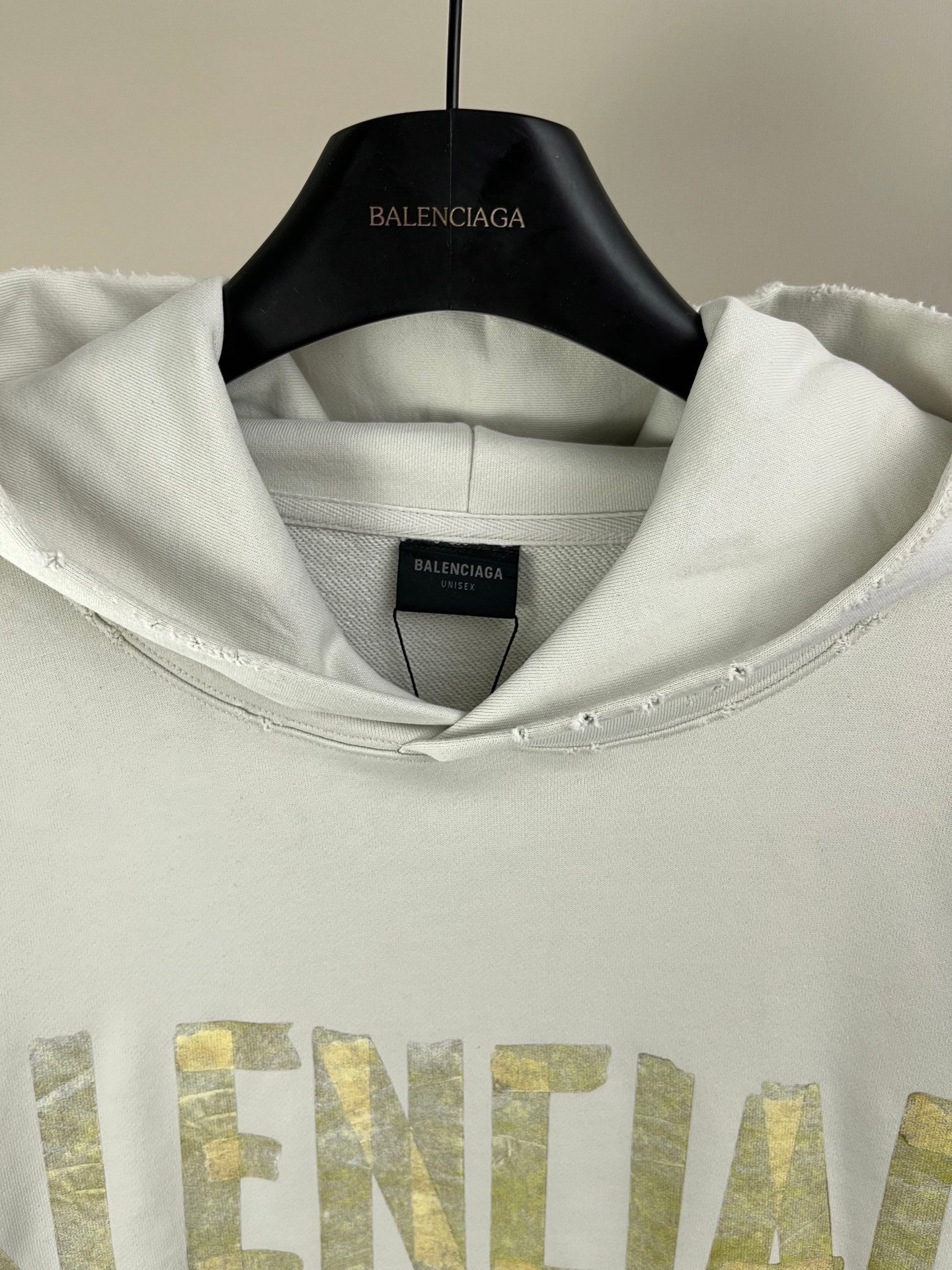Balenciaga - Oversized Distressed Logo-Print Cotton-Jersey Hoodie
