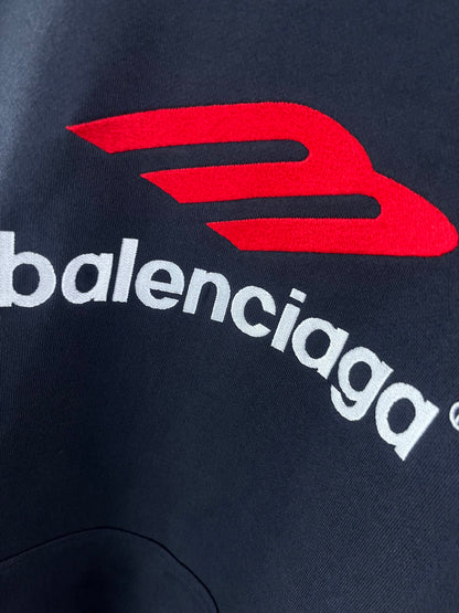 Balenciaga Black 3B Sports Icon Hoodie