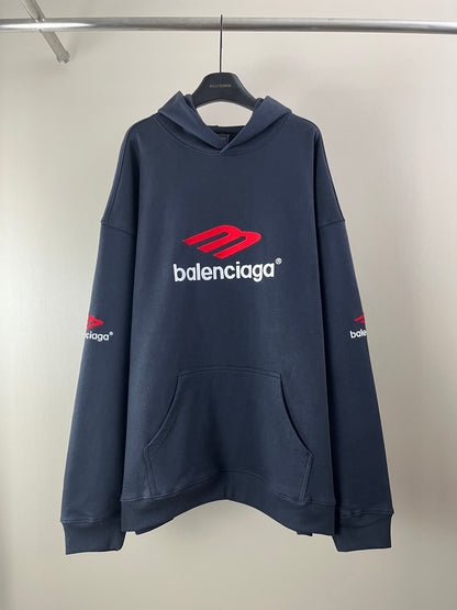 Balenciaga Black 3B Sports Icon Hoodie