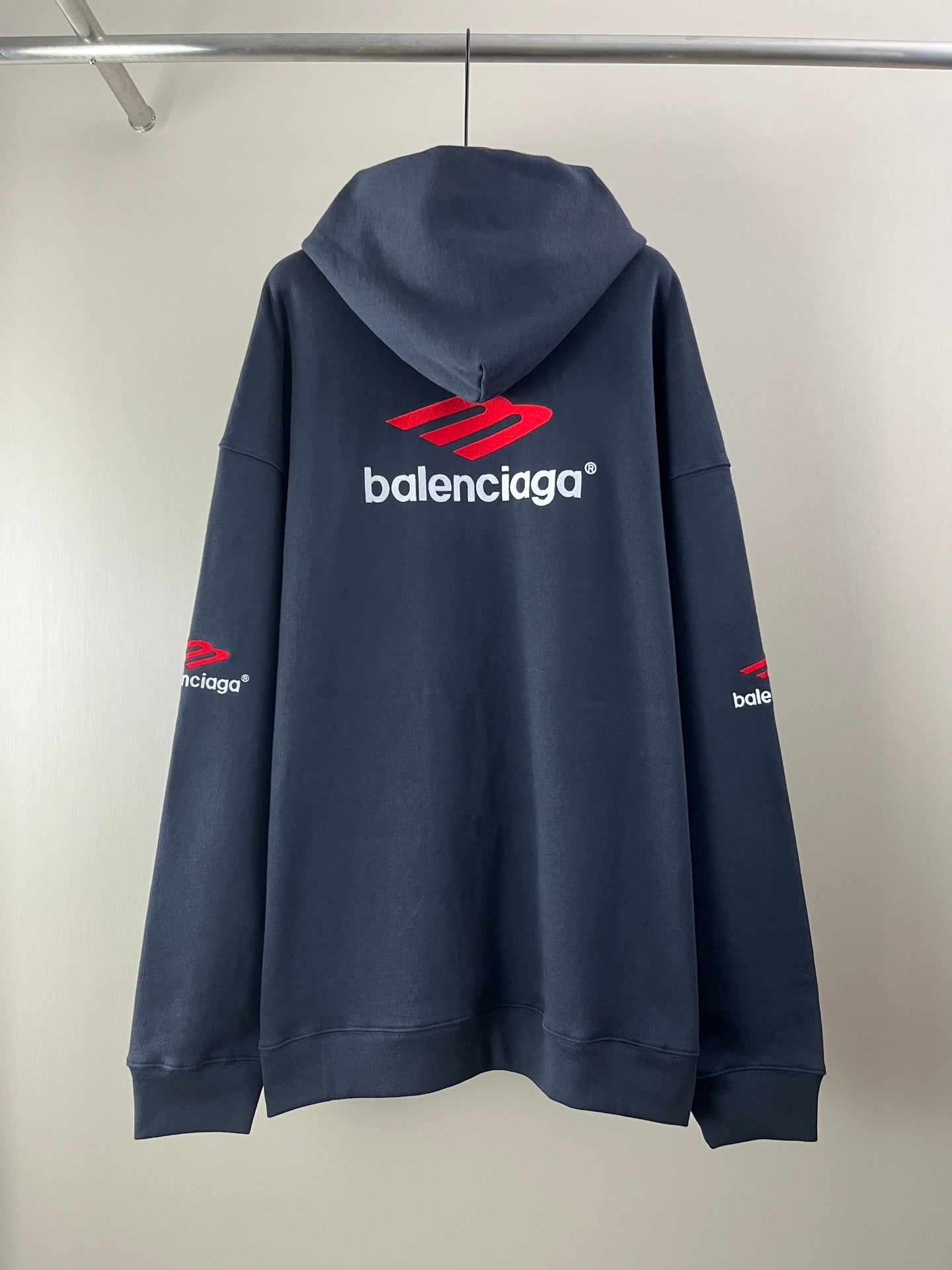 Balenciaga Black 3B Sports Icon Hoodie