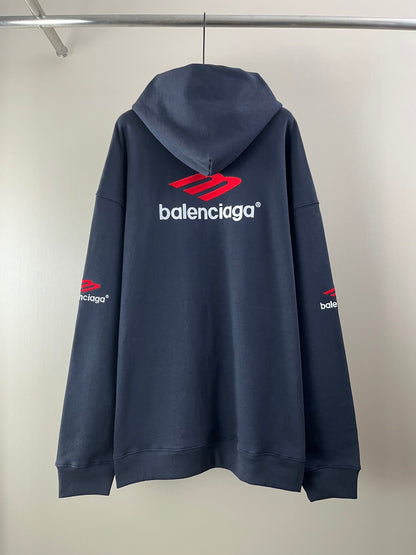 Balenciaga Black 3B Sports Icon Hoodie