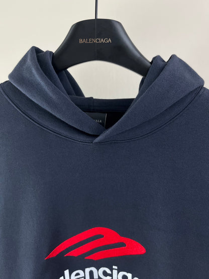 Balenciaga Black 3B Sports Icon Hoodie