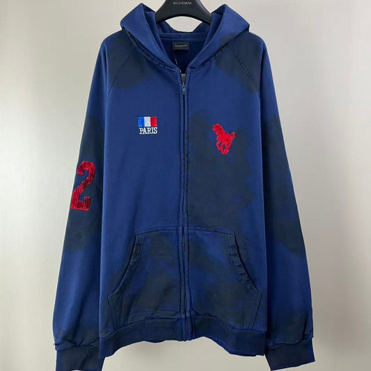 Balenciaga 22FW Mud-Dye Horse Hoodie